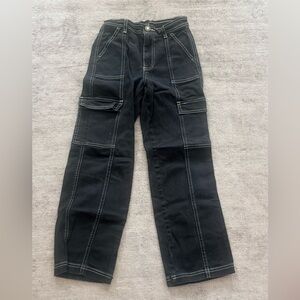 Katie J NYC Black Cargo Pants